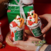 Christmas Limited Cup Cake Scented Candle, Handmade Sprinkles Decor Soy Wax Candle, Unique Xmas Gift for Dessert Lovers