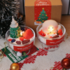 Christmas Gnome & Tree Scented Candle, Hand Poured Natural Soy Wax Aromatherapy Candle, Holiday Home Decor Gift