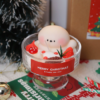 Christmas Gnome & Tree Scented Candle, Hand Poured Natural Soy Wax Aromatherapy Candle, Holiday Home Decor Gift