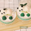 Handmade Panda Bamboo Scented Candle, Sprinkles Decor Glass Cup Soy Wax Candle, Unique Sweet Gift for Animal Lovers