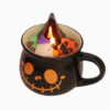 Halloween Witch Cauldron Scented Candle, Hand Poured Natural Soy Wax Aromatherapy Candle, Spooky Holiday Home Decor Gift