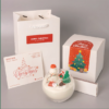 Christmas Snowman Globe Scented Candle, Hand Poured Natural Soy Wax Aromatherapy Candle, Holiday Home Decor Gift
