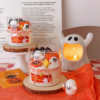 Halloween Ghost Pumpkin Scented Candle, Hand Poured Natural Soy Wax Aromatherapy Candle, Spooky Holiday Home Decor Gift