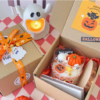 Halloween Ghost Pumpkin Scented Candle, Hand Poured Natural Soy Wax Aromatherapy Candle, Spooky Holiday Home Decor Gift