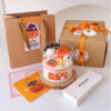 Halloween Ghost Pumpkin Scented Candle, Hand Poured Natural Soy Wax Aromatherapy Candle, Spooky Holiday Home Decor Gift