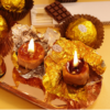 Ferrero Rocher Shaped Scented Candle, Hand Poured Natural Soy Wax Aromatherapy Candle, Holiday Home Decor Gift