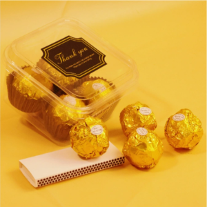 Ferrero Rocher Shaped Scented Candle, Hand Poured Natural Soy Wax Aromatherapy Candle, Holiday Home Decor Gift
