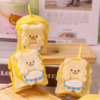 Handmade Butter Bear Scented Candle, Free Ceramic Coaster Packed Soy Wax Candle, Unique Sweet Gift for Bear Lovers